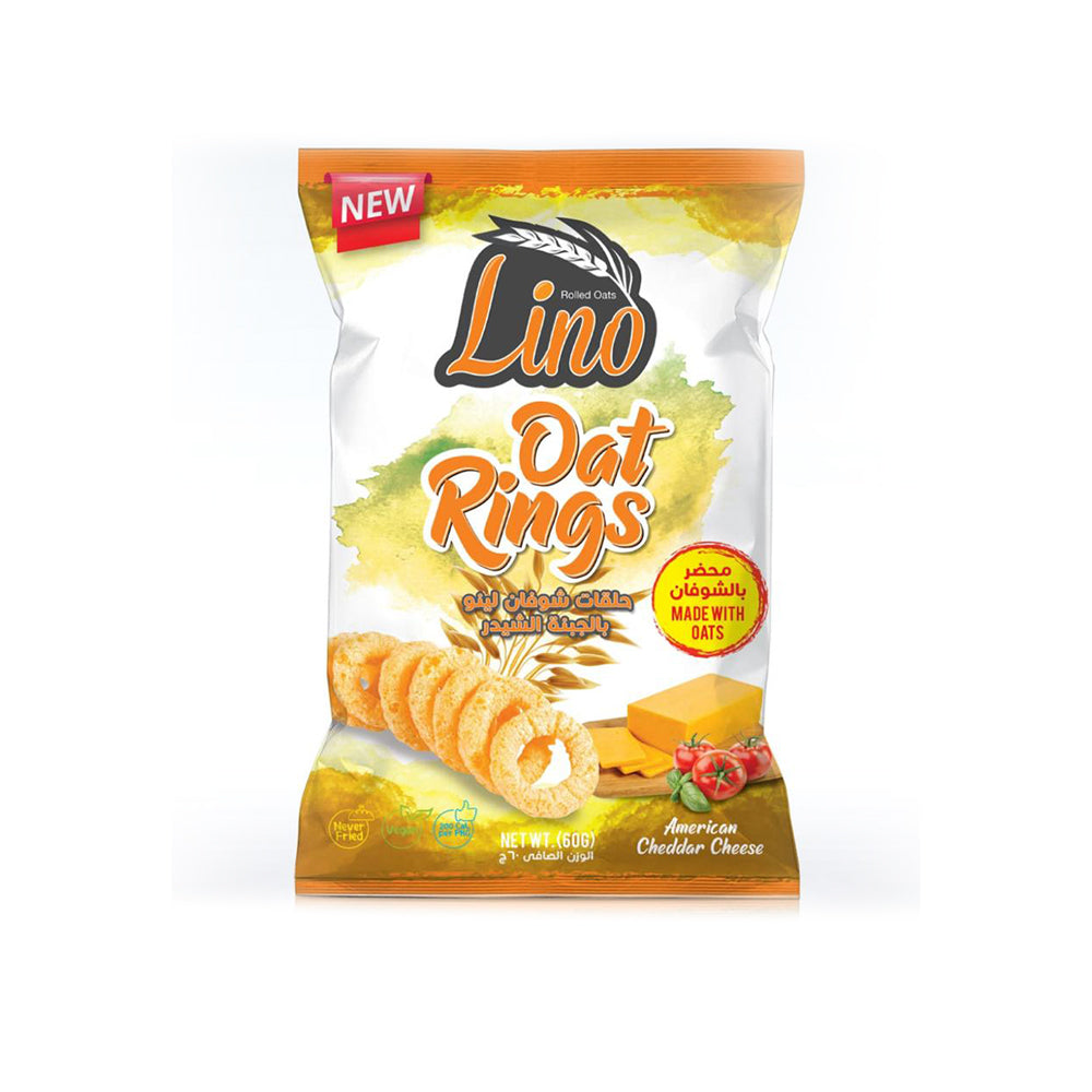 Lino - Oat Rings with American Chedar Cheese - 60g