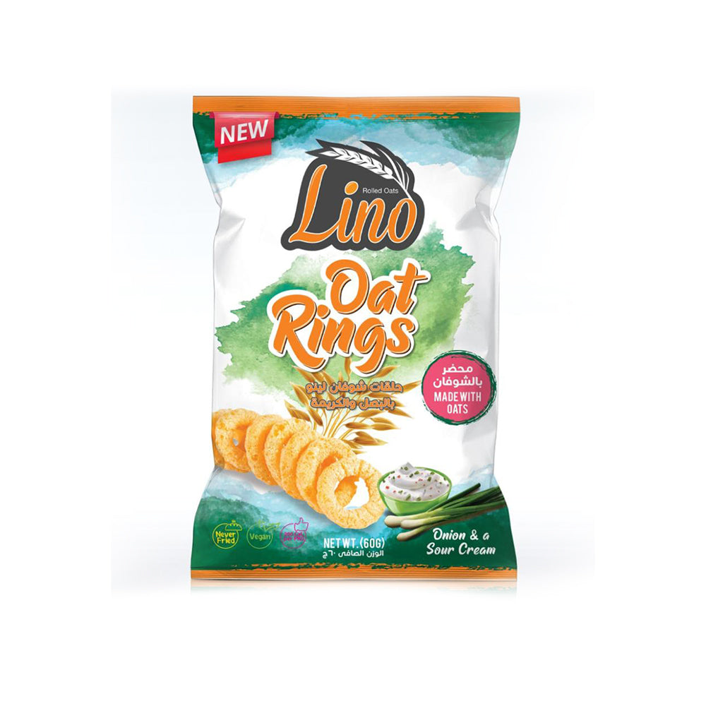 Lino - Oat Rings with Onion & Sour Cream - 60g