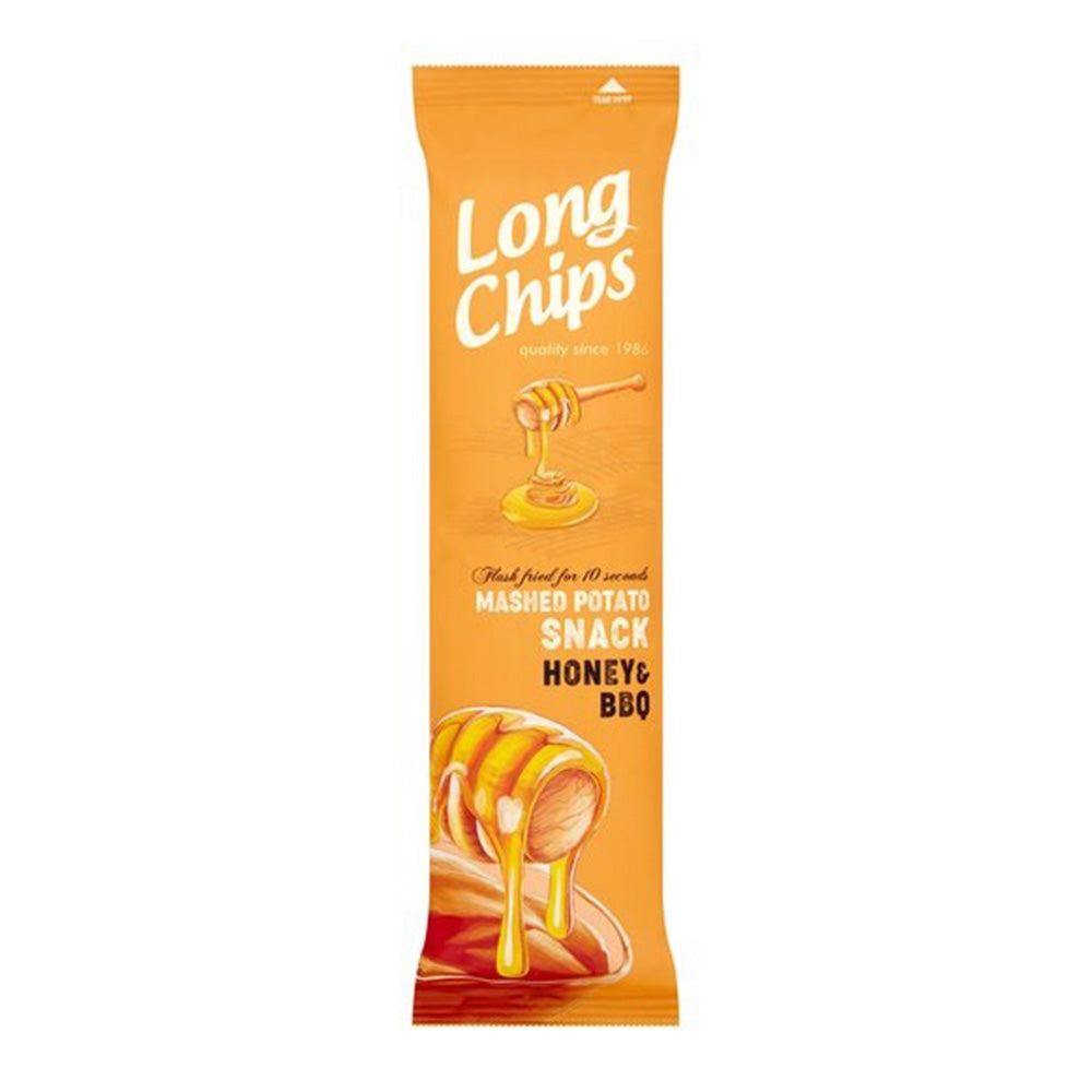 Long Chips - Mashed Potato Snack - Honey & BBQ  - 75g