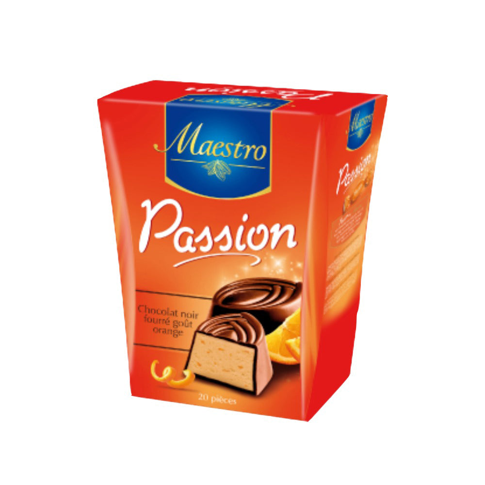 Maestro - Chocolat Noir Fourre Gout Orange Maestro Passion - 20 pieces