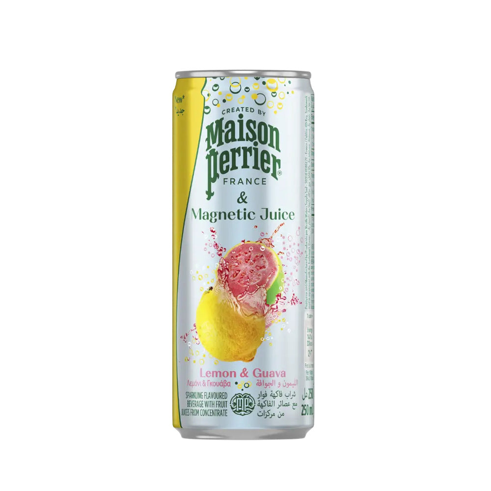 Maison Perrier - Sparkling Water with Fruit Juices Magnetic Juice - Lemon & Guava - 250mL