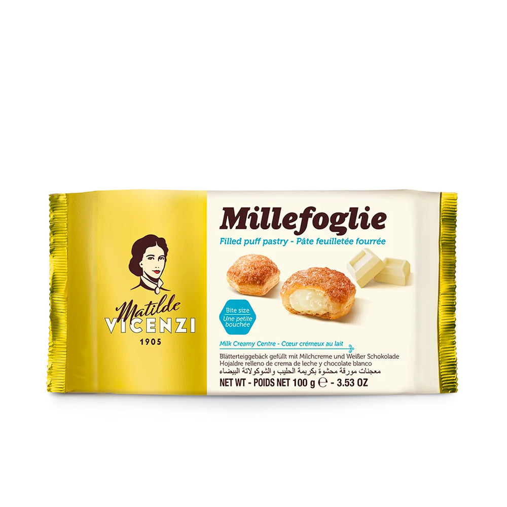 Matilde Vicenzi - Puff Pastry filled with Milk Cream - 100g