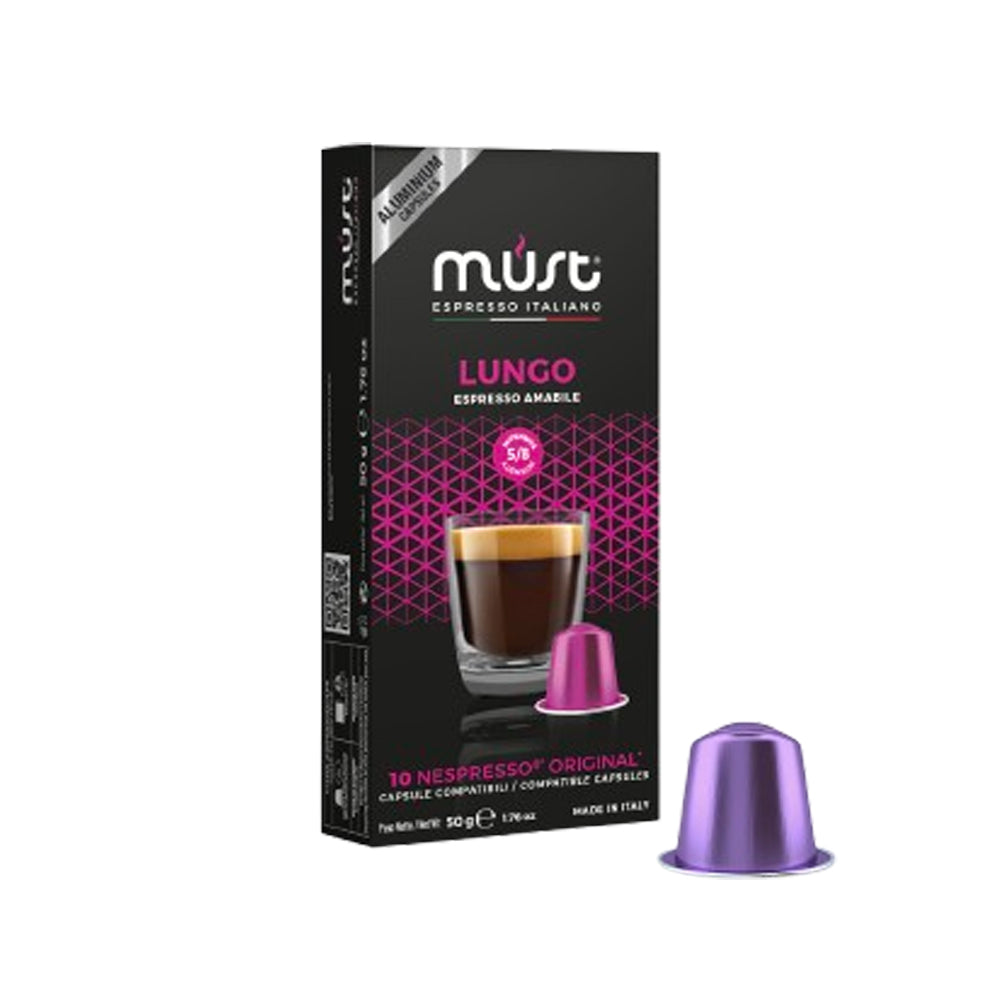 Must - Nespresso Compatible - Lungo - 10 Capsules