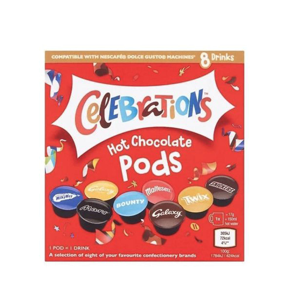 Nescafe Dolce Gusto - Celebrations - Hot Chocolate Assorted Pods - 8 capsules