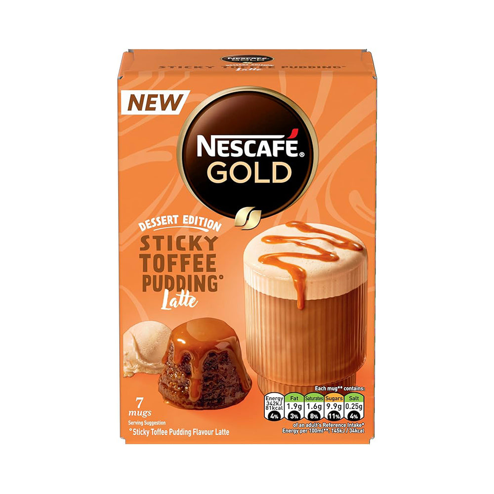 Nescafé Gold Dessert Edition Sticky Toffee Pudding Latte - 7 mugs
