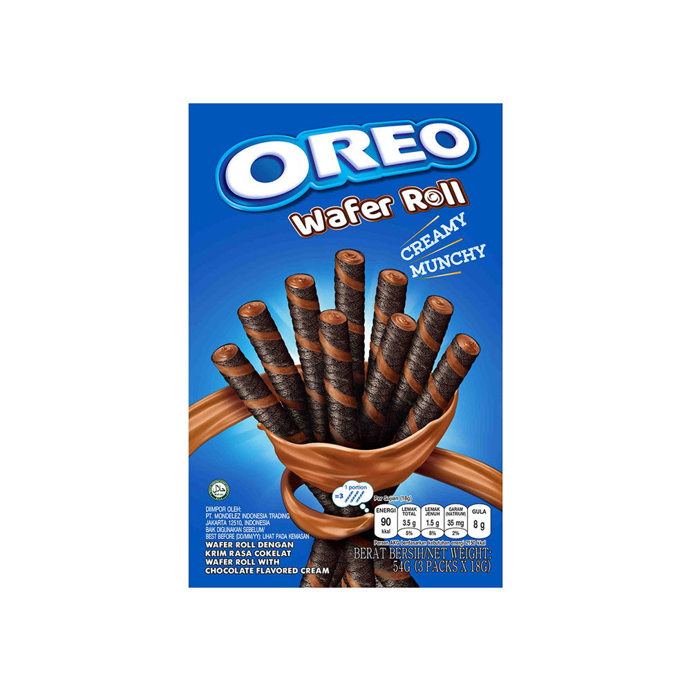 Oreo - Waffer Roll With Chocolate Flavored Cream - 54g