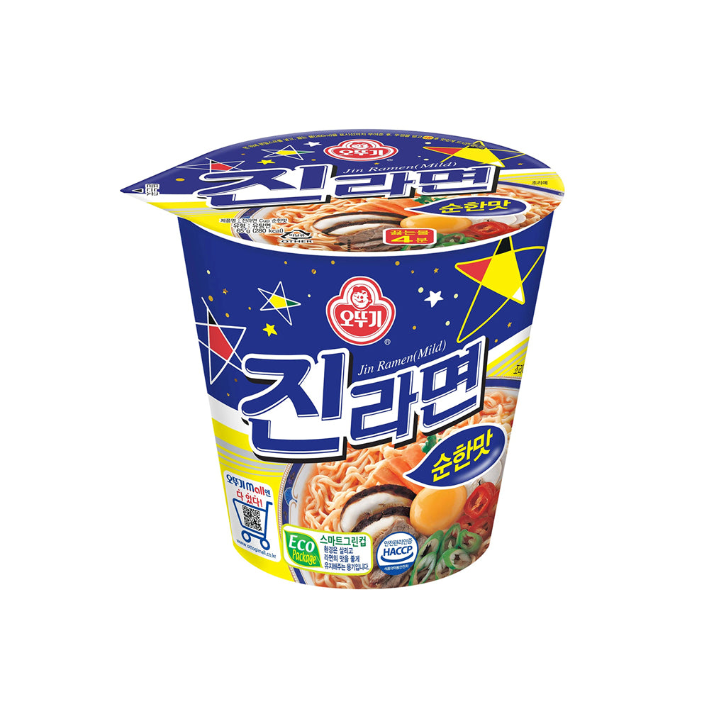 Ottogi - Jin Ramen Mild Korean Style Instant Cup Noodles - 65g