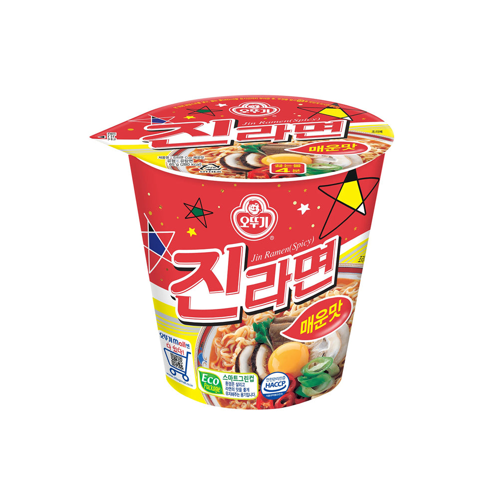 Ottogi - Jin Spicy Ramen - Instant Cup Noodles - 65g