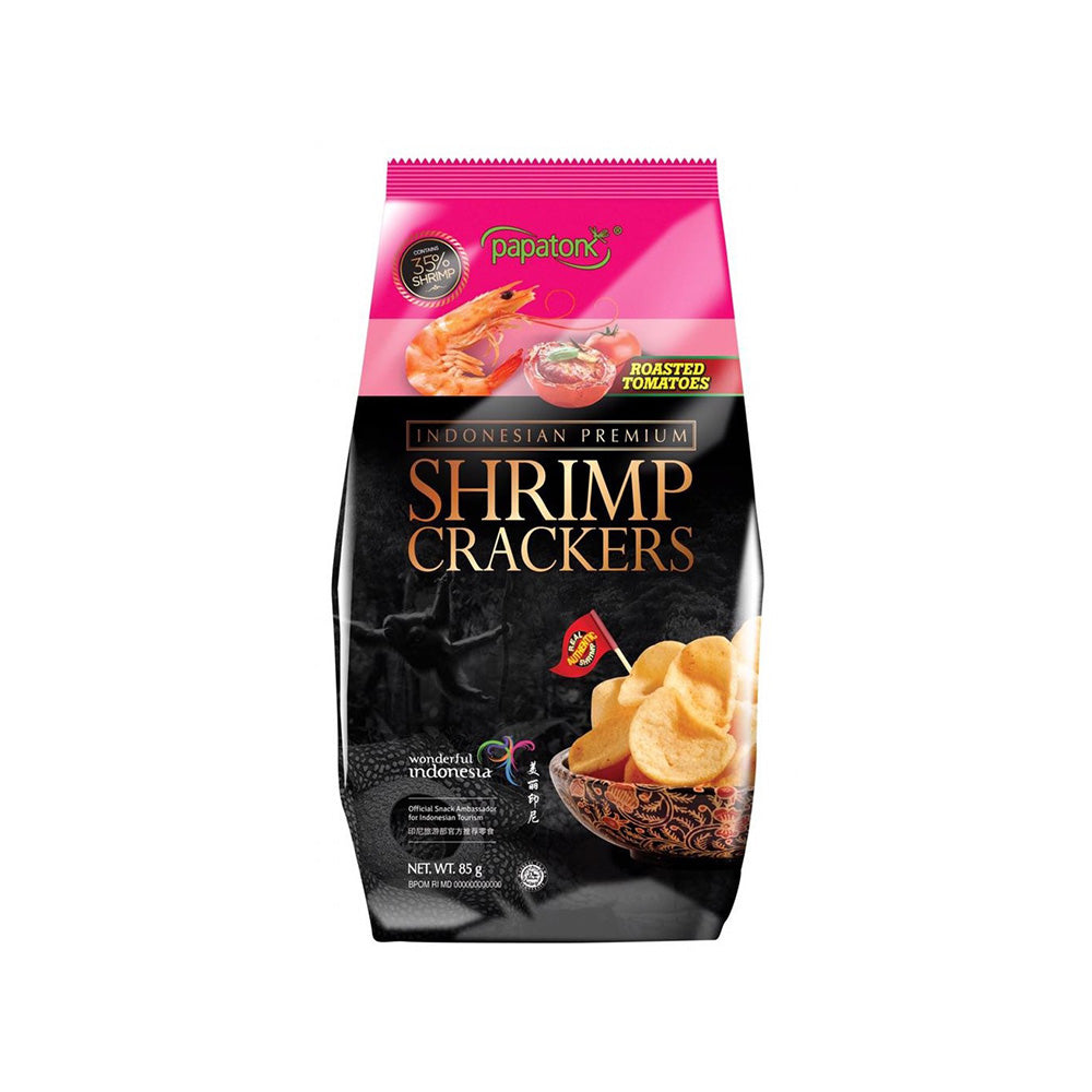 Papatonk - Shrimp Crackers -  Roasted Tomatoes - Indonesian Premium - 85g