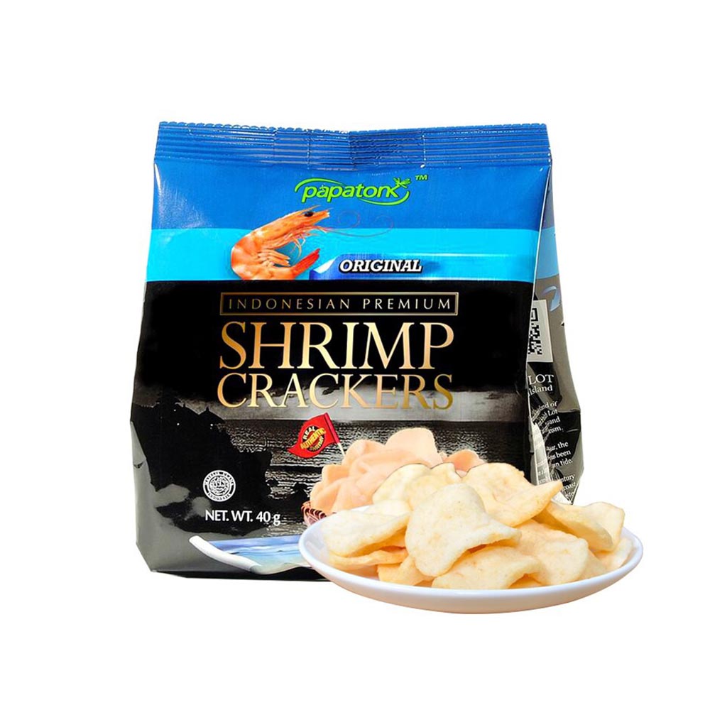 Papatonk - Shrimp Crackers - Indonesian Premium - Original - 40g