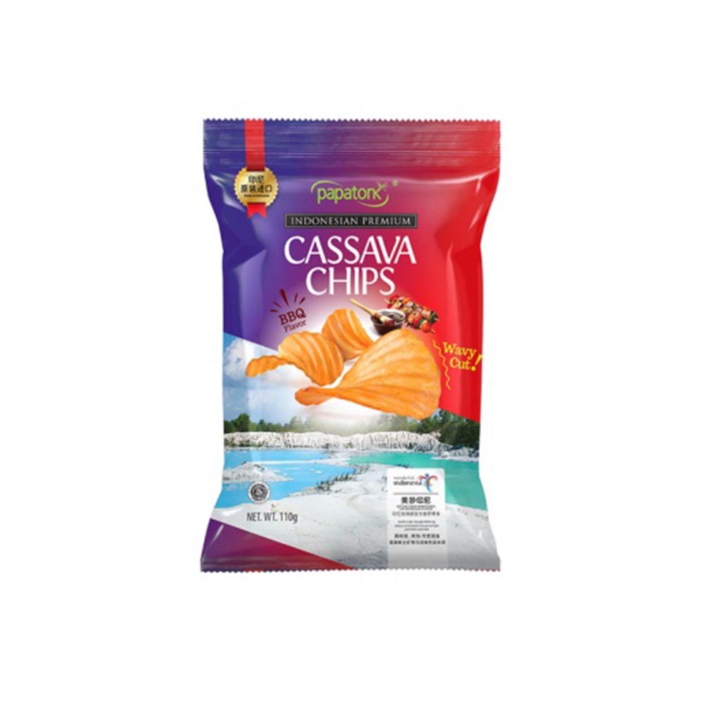 Papatonk Cassava Chips - BBQ - 110g