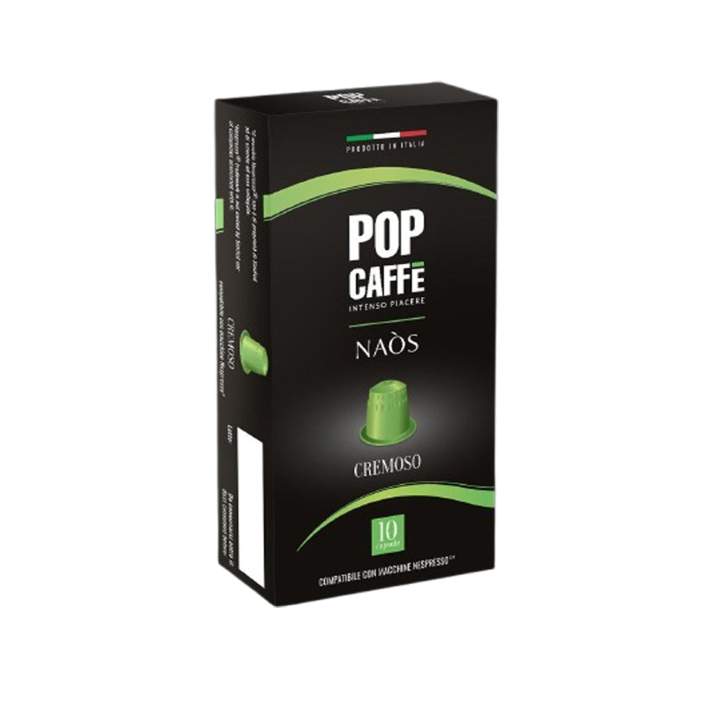Pop Caffe - Nespresso compatible - Naos Cremoso - 10 Capsules