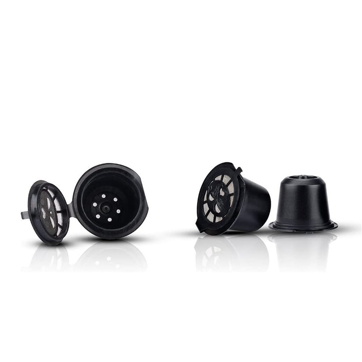 RECAPS -  Refillable Capsules- Nespresso Compatible - 3 Pack - Black