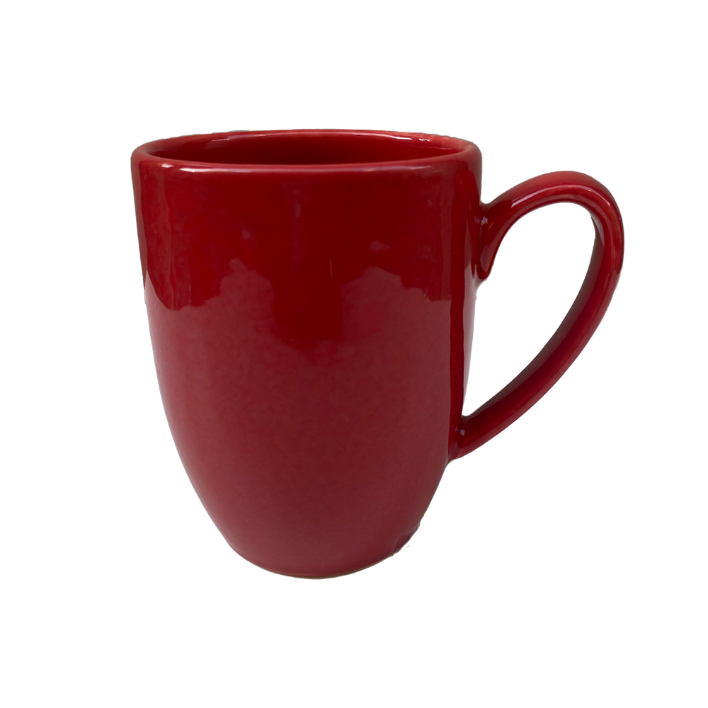 Red Porcelain Mug