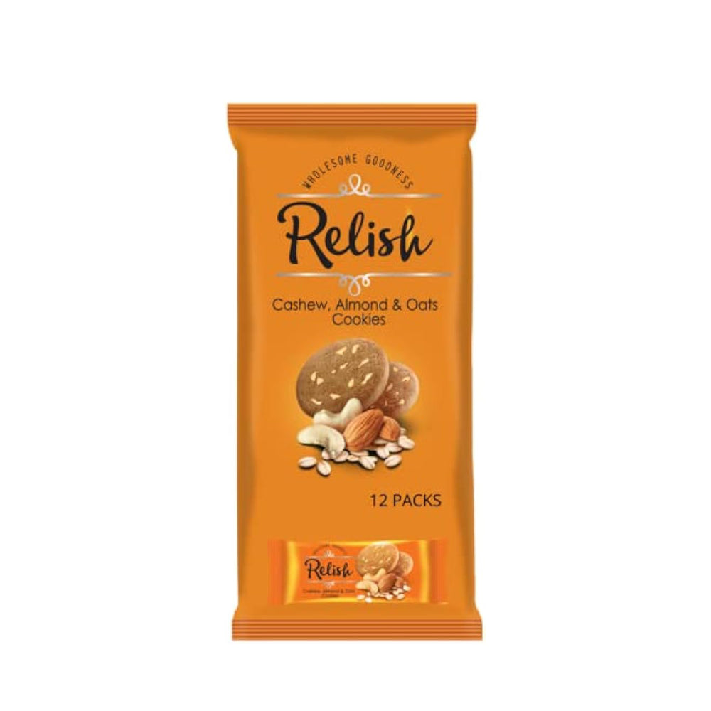 Relish - Cashew, Almond & Oats Cookies - 21 gm - 1 pack