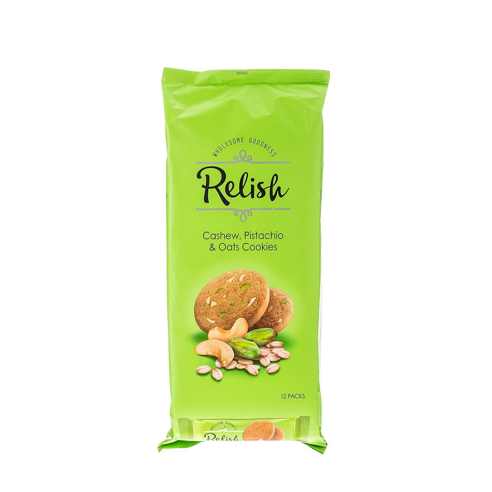 Relish - Cashew, Pistachio & Oats Cookies - 21 gm  - 1 pack