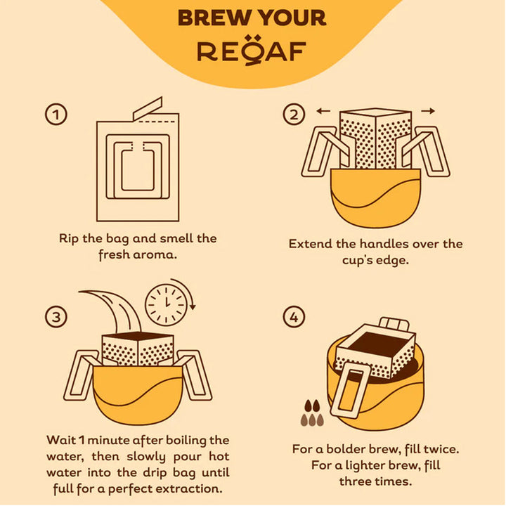 ReQaf - Drip Coffee Bags - Kenya - 10 bags
