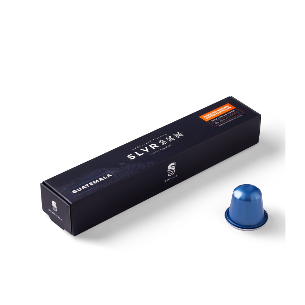 SLVRSKN Specialty Coffee Capsules - Nespresso Compatible - Guatemala  - 5 pods