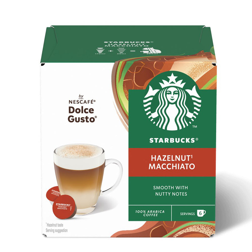 Starbucks Dolce Gusto Compatible Hazelnut Macchiato - 12 capsules