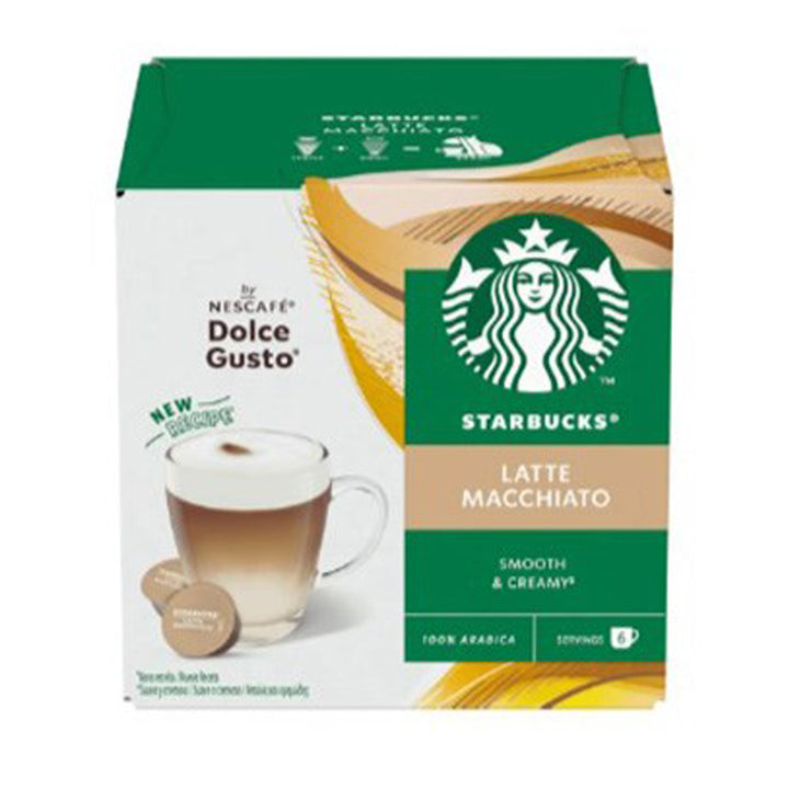 Starbucks Dolce Gusto Compatible Latte Macchiato Pods - 12 Capsules