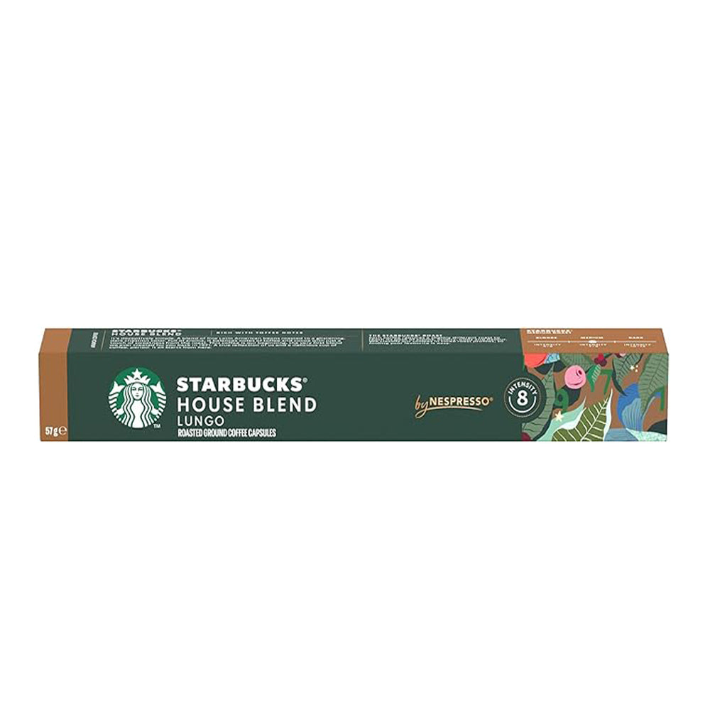 Starbucks Nespresso Compatible House Blend Pods - 10 Capsules