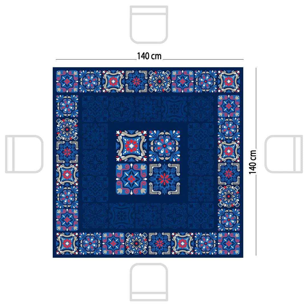 Tablecloth Square - Bahja Design - 140 x 140 cm