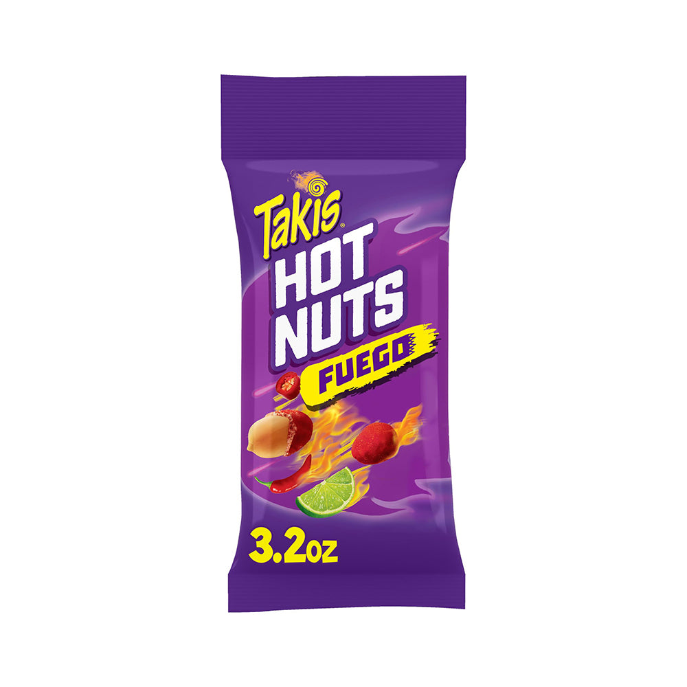 Takis - Hot Nuts Fuego - Hot Chili Pepper & Lime - 49.7g (BB: 27.12.23)