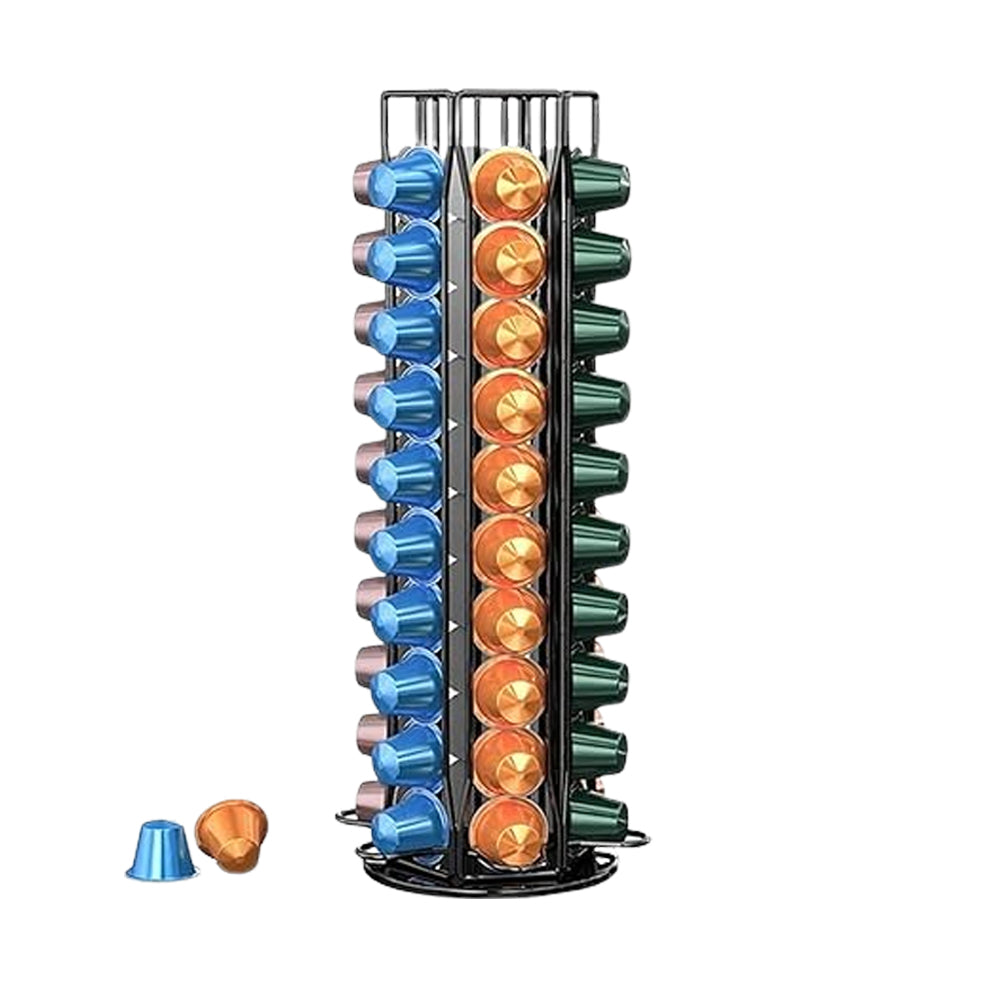 Tame - Nespresso Capsules Rotating Holder - 60 capsules - Black