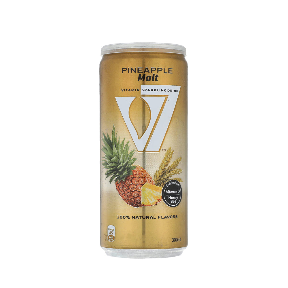 V7 - Vitamin Sparkling Drink with Pineapple Malt - 300mL