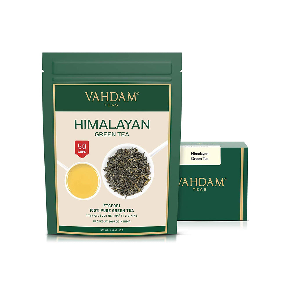 Vahdam - Himalayan 100g Long Leaf Loose Green Tea