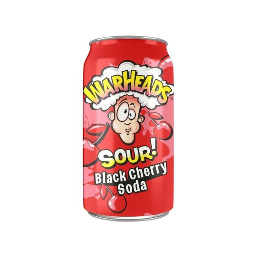 Warheads - Sour Black Cherry Soda - 355 mL