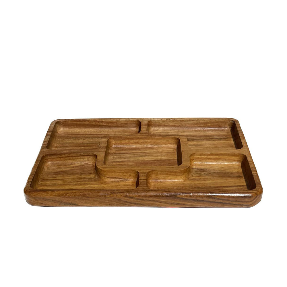 Regular Rectangular Divided Small Tray/Plate - Handmade