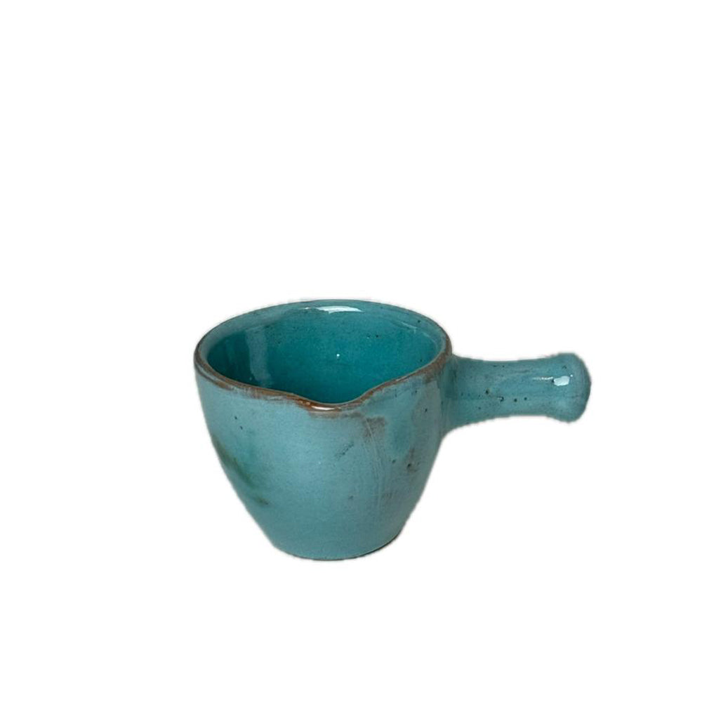 Handmade pottery Coffee Pot - Turquoise - 75 ml