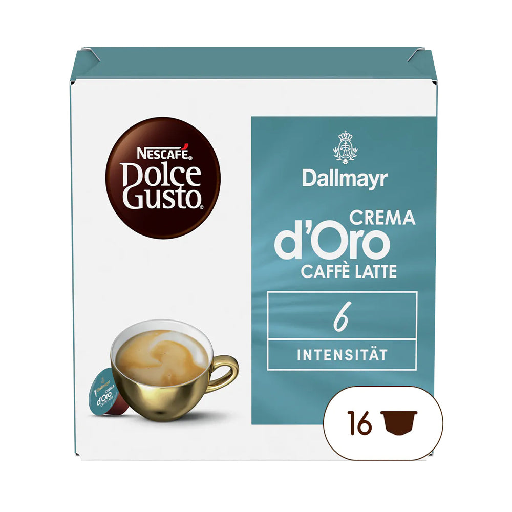 Dallmayr Crema d'Oro Caffe Latte Dolce Gusto Compatible pods - 16 capsules