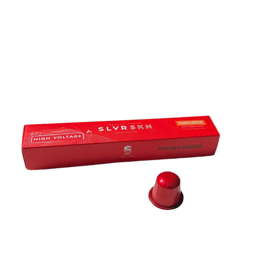 SLVRSKN specialty coffee - Nespresso Compatible - High Voltage - 5 pods
