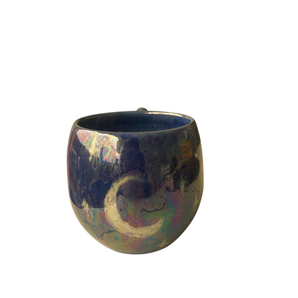 Handmade Pottery Mug - Glaze Blue - 325 ml