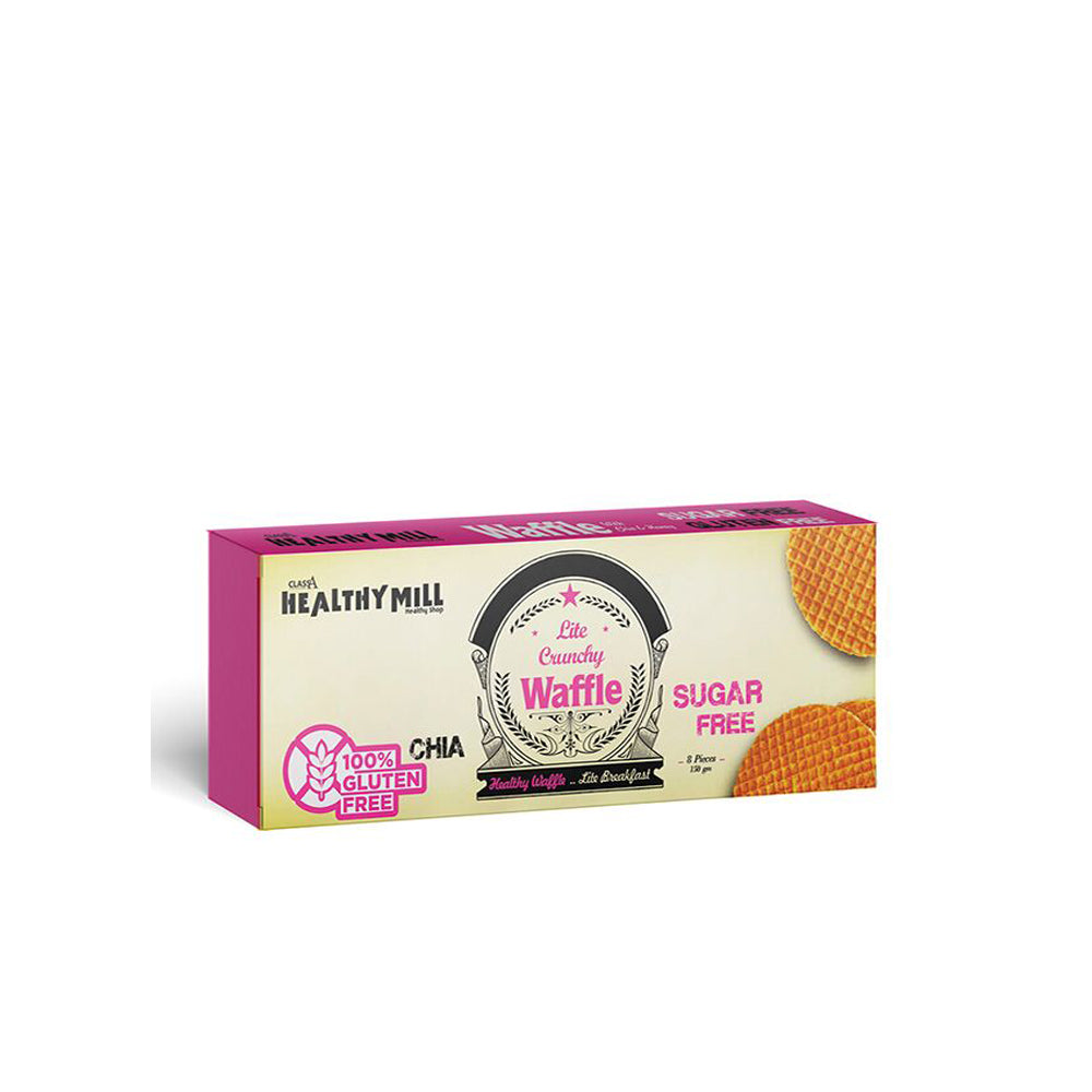 Healthy Mill Lite Crunchy Waffle - Free Sugar - 150gm