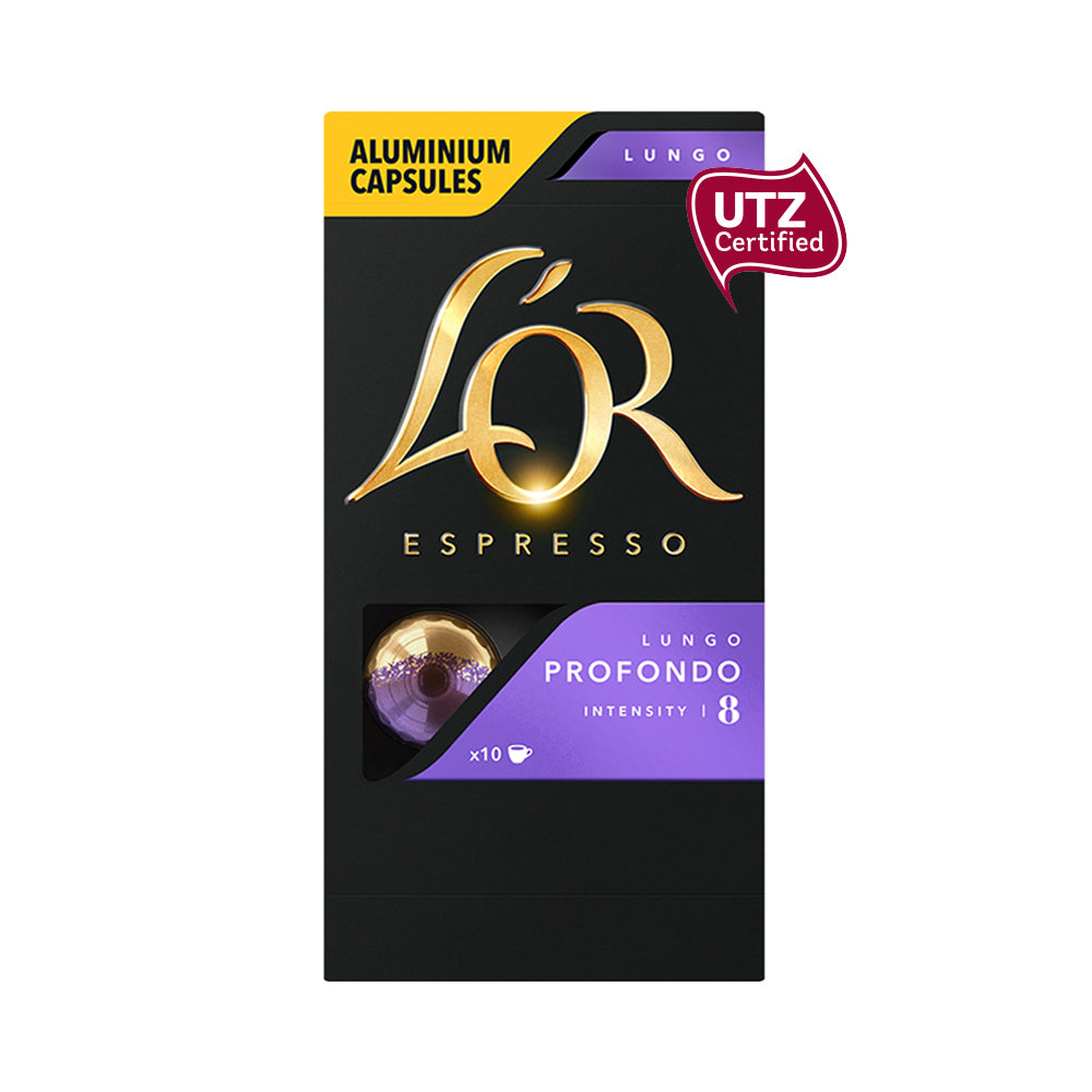 L'OR Nespresso Compatible Lungo 8 Profondo Pods - 10 Capsules