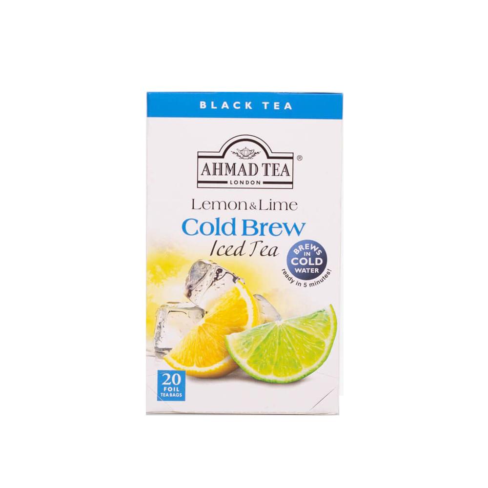 Ahmad Tea - Cold Brew Black Tea - Lemon and Lime - 20 Foil