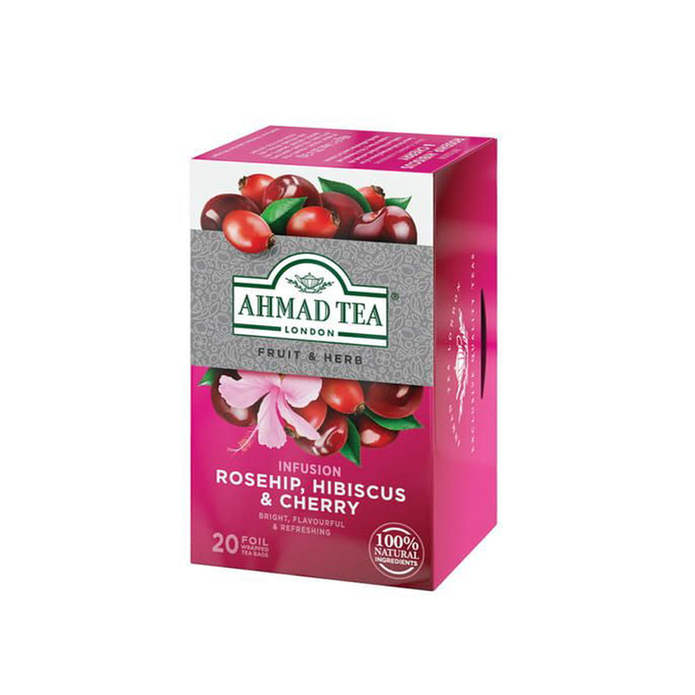 Ahmad Tea - Rosehip, Hibiscus & Cherry Infusion - 20 Foil