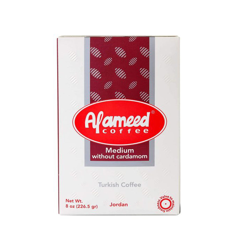 Al Ameed - Jordanian - Turkish Ground Coffee - Medium Roast Without Cardamom