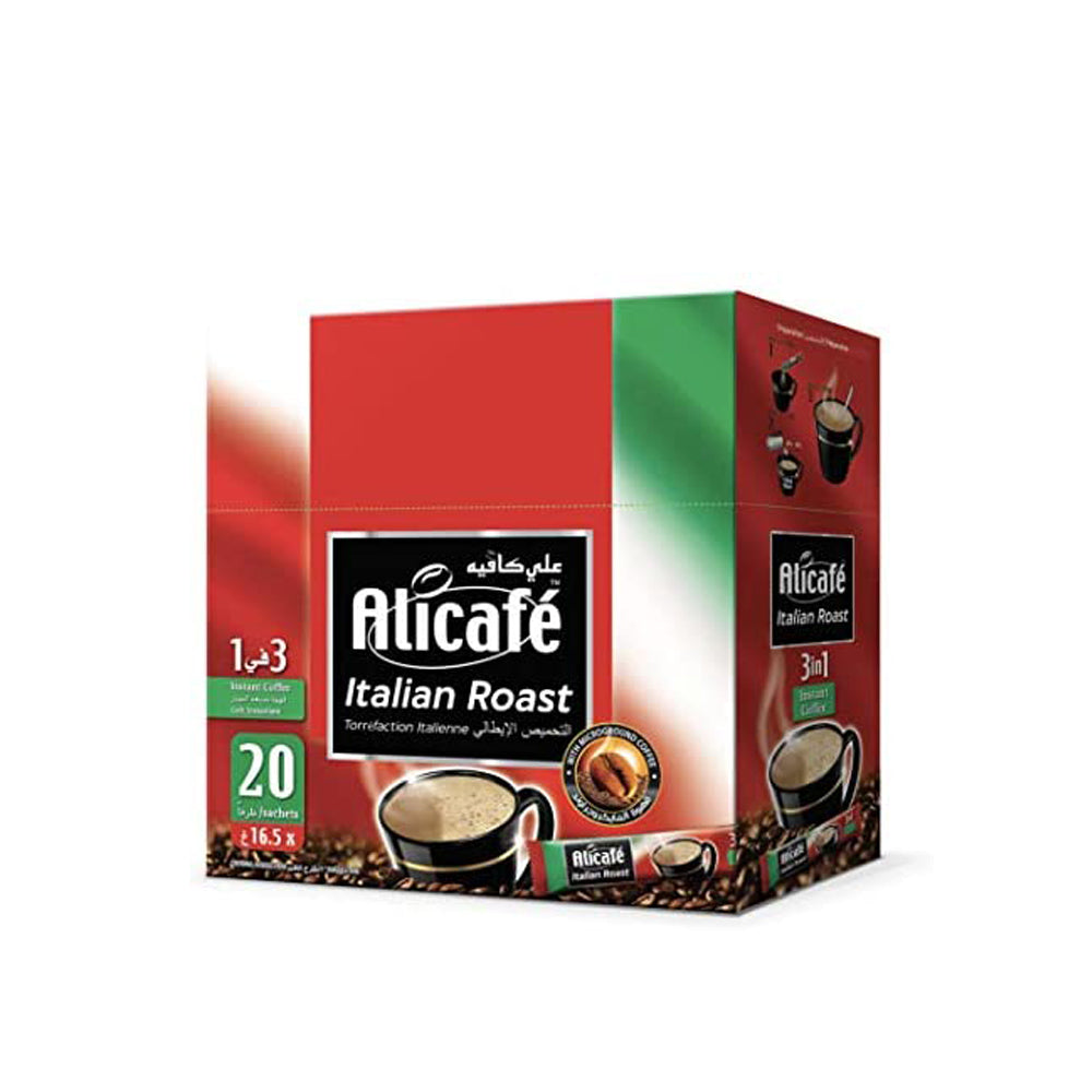 Alicafe - Instant Coffee - Italian Roast - 3 in 1 - 24 sachets