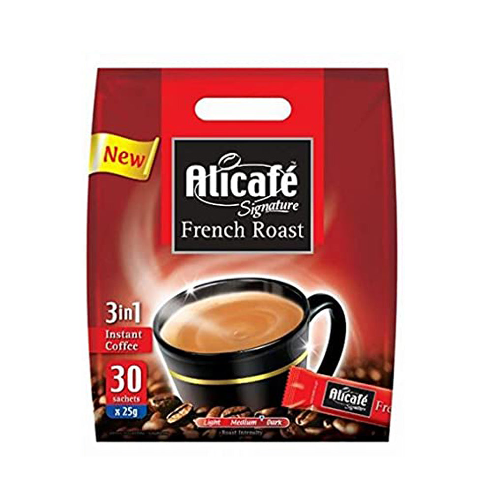 Alicafe- Signature French Roast - 3 in 1 Instant Coffee - 30 sachets