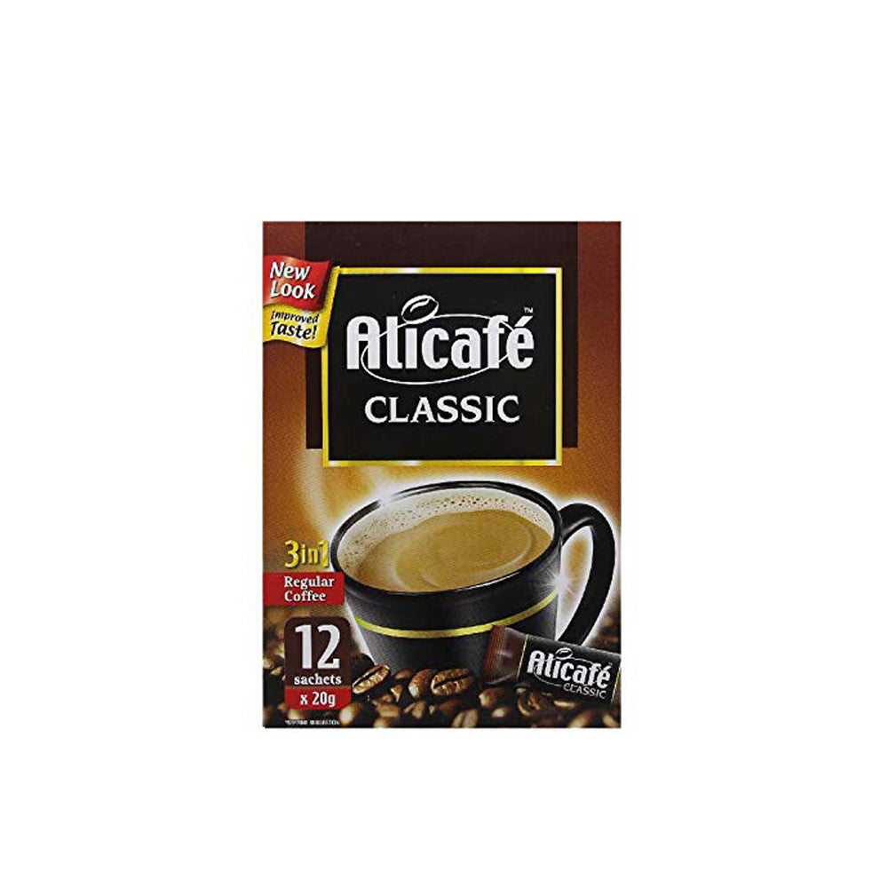Alicafe Classic - Instant Coffee - 3 in 1 - 12 sachets