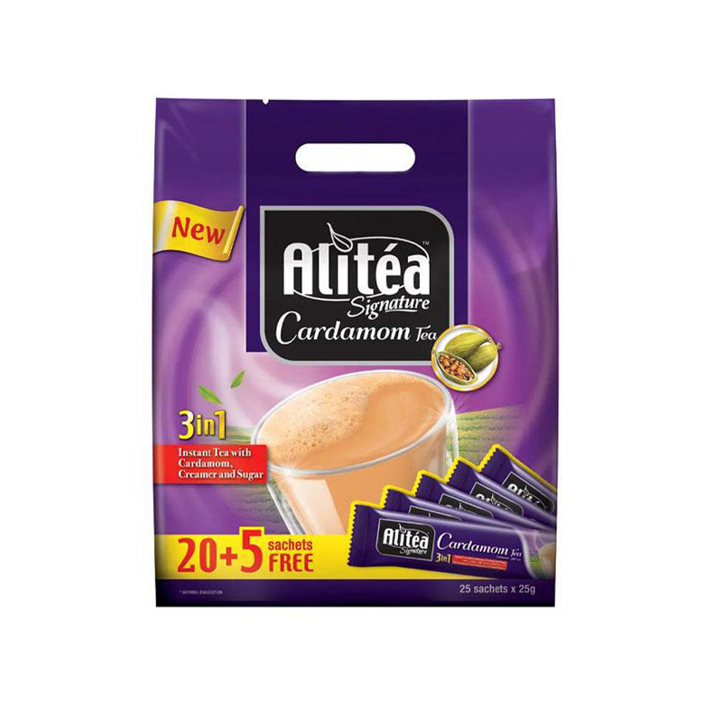 Alitea - Signature Cardamom Instant Tea - 3 in 1 - 20+5 sachets