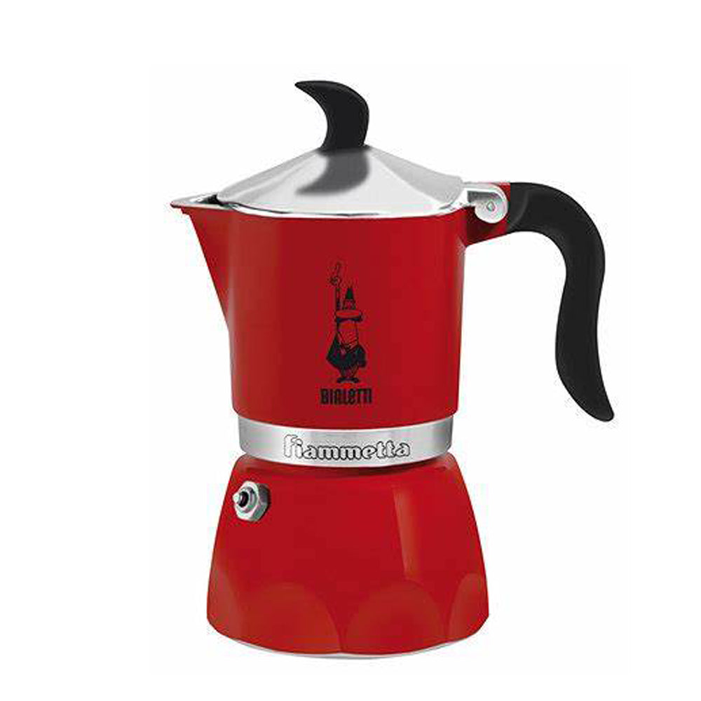 Bialetti - Moka Pot - 3 Cups - Espresso Maker – Fiammetta Red