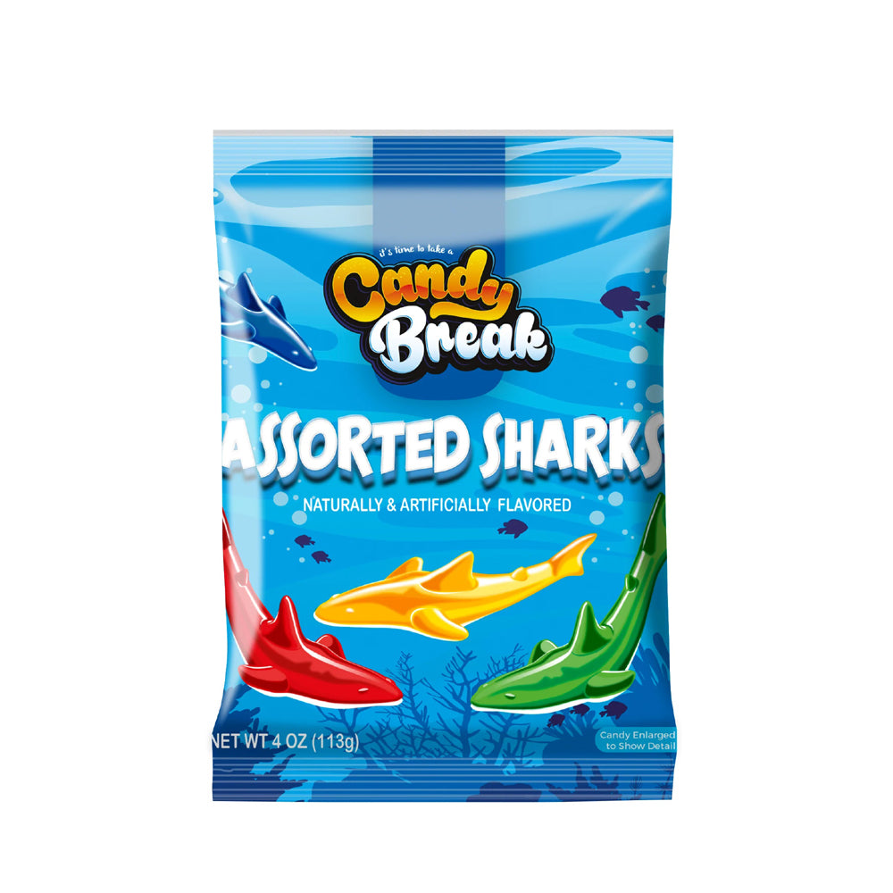 Candy Break - Gummy Candy - Assorted Sharks - 113g