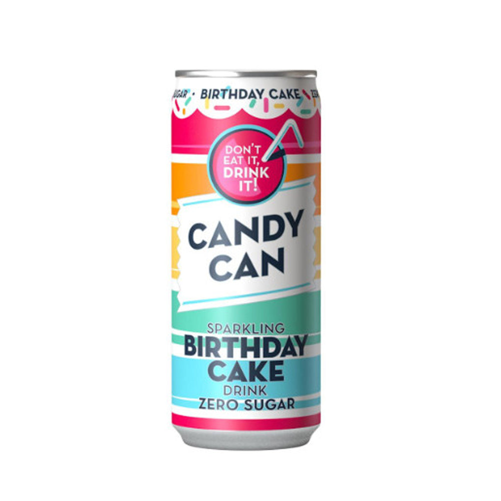 Candy Can - Sparkling Birthday Cake - Zero Sugar - 330mL