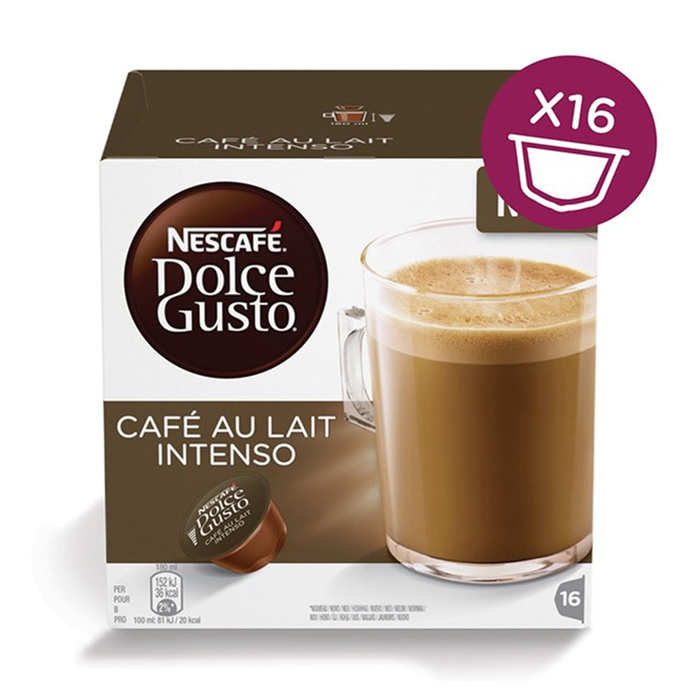 Nescafe Dolce Gusto Cafe au lait Intenso - 16 Capsules
