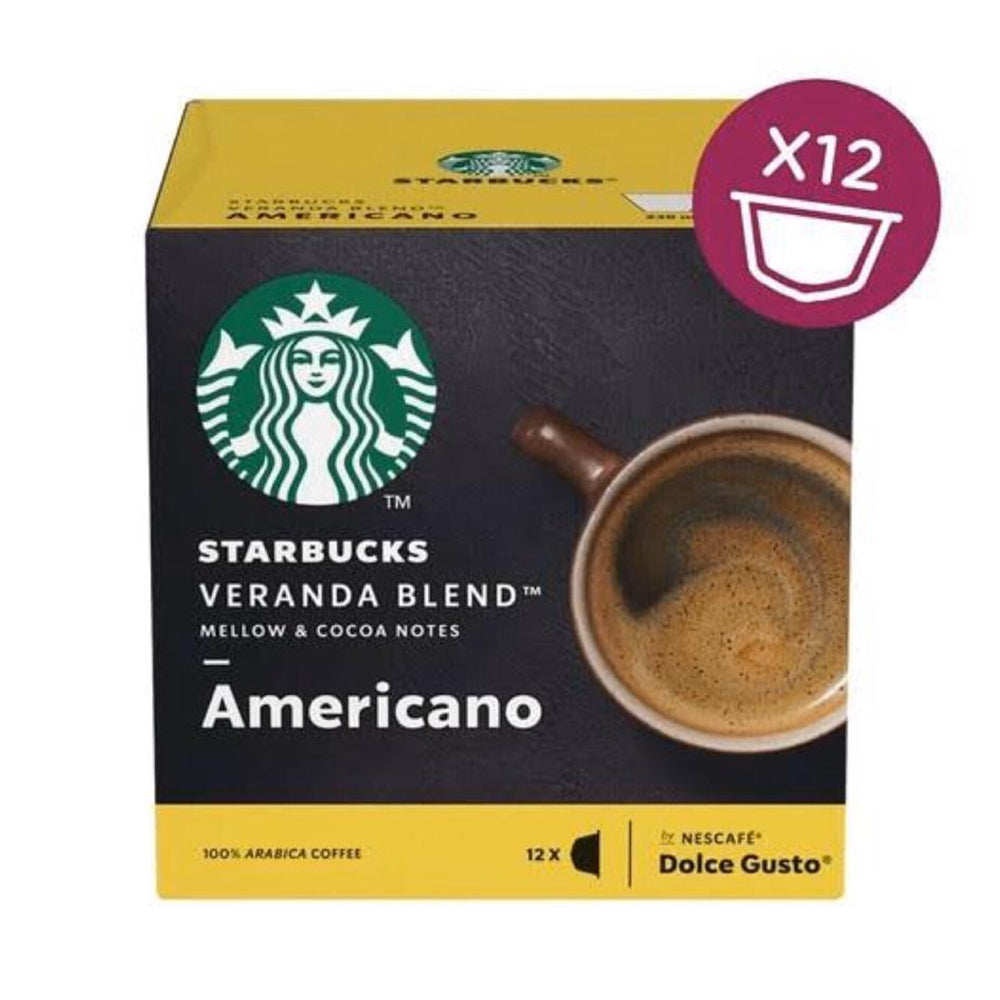 Starbucks Dolce Gusto Compatible Americano Veranda Blend Pods - 12 Capsules
